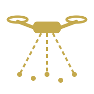 Drone LiDAR survey service icon
